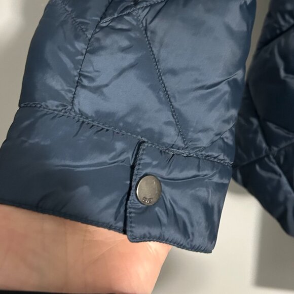 32 Degrees Heat Navy Lightweight Quilted Shirt Jacket Women's Size L - Picture 6 of 10
